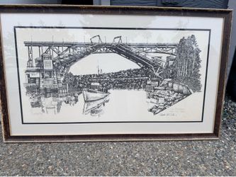 The Freemont and The Troll framed/signed Print