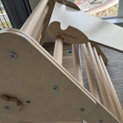 WoodandHearts Montessori Pikler Triangle Climbing Set 