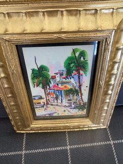 Original framed watercolor