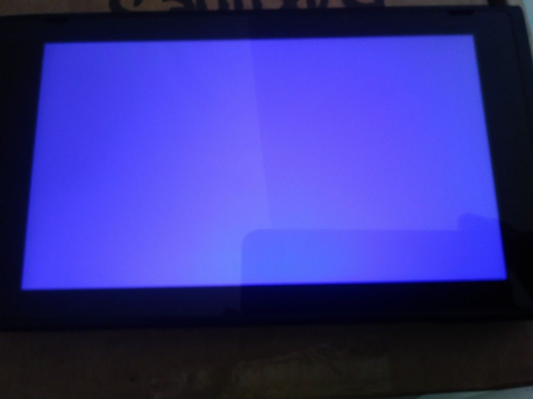 Blue screen nintendo switch