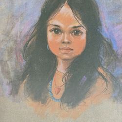 Native American Girl Print