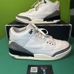 Air Jordan 3 Retro “White Cement Reimagined” USED Size 9 OG ALL DN3707-100