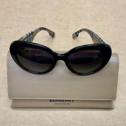 Burberry B4298-f 3757/8G Cat Eye Design Shape Sunglasses Eyewear Glasses Black Frames Luxury Brand Outdoors 