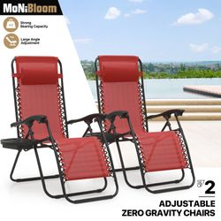 MoNiBloom Zero Gravity Chairs Set of 2