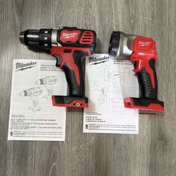 Milwaukee M-18 1/2”Drill Driver/M-18 LED WorkLight 