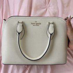 kate spade white hand bag
