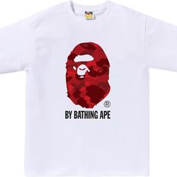 Red bape tee