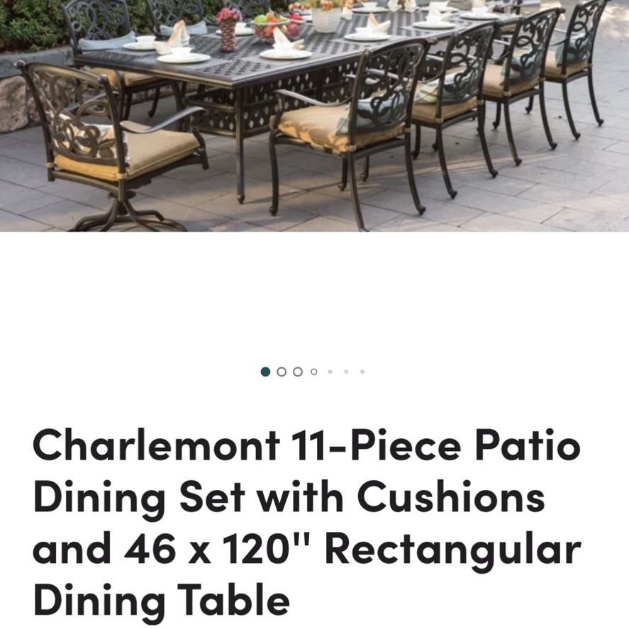 11 Piece Patio Dining Set