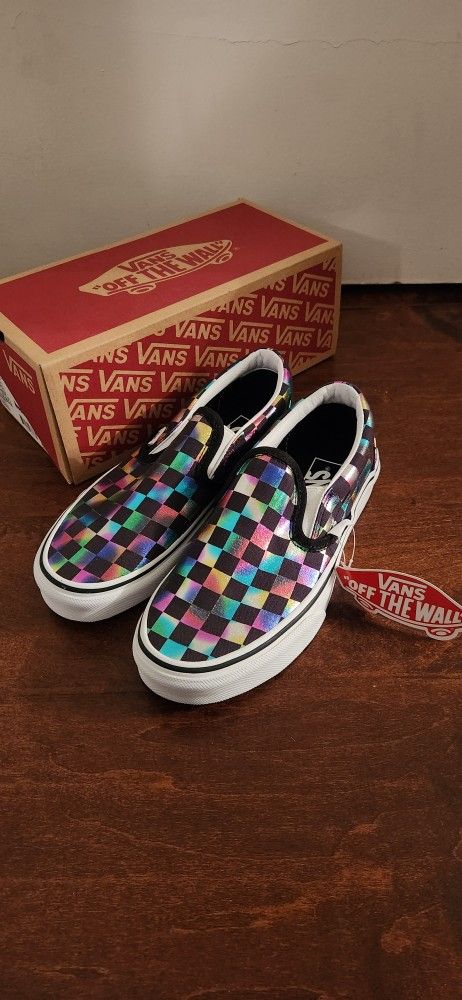 Vans Slip-on Iridescent Shoe 4 Men 5.5 Wom