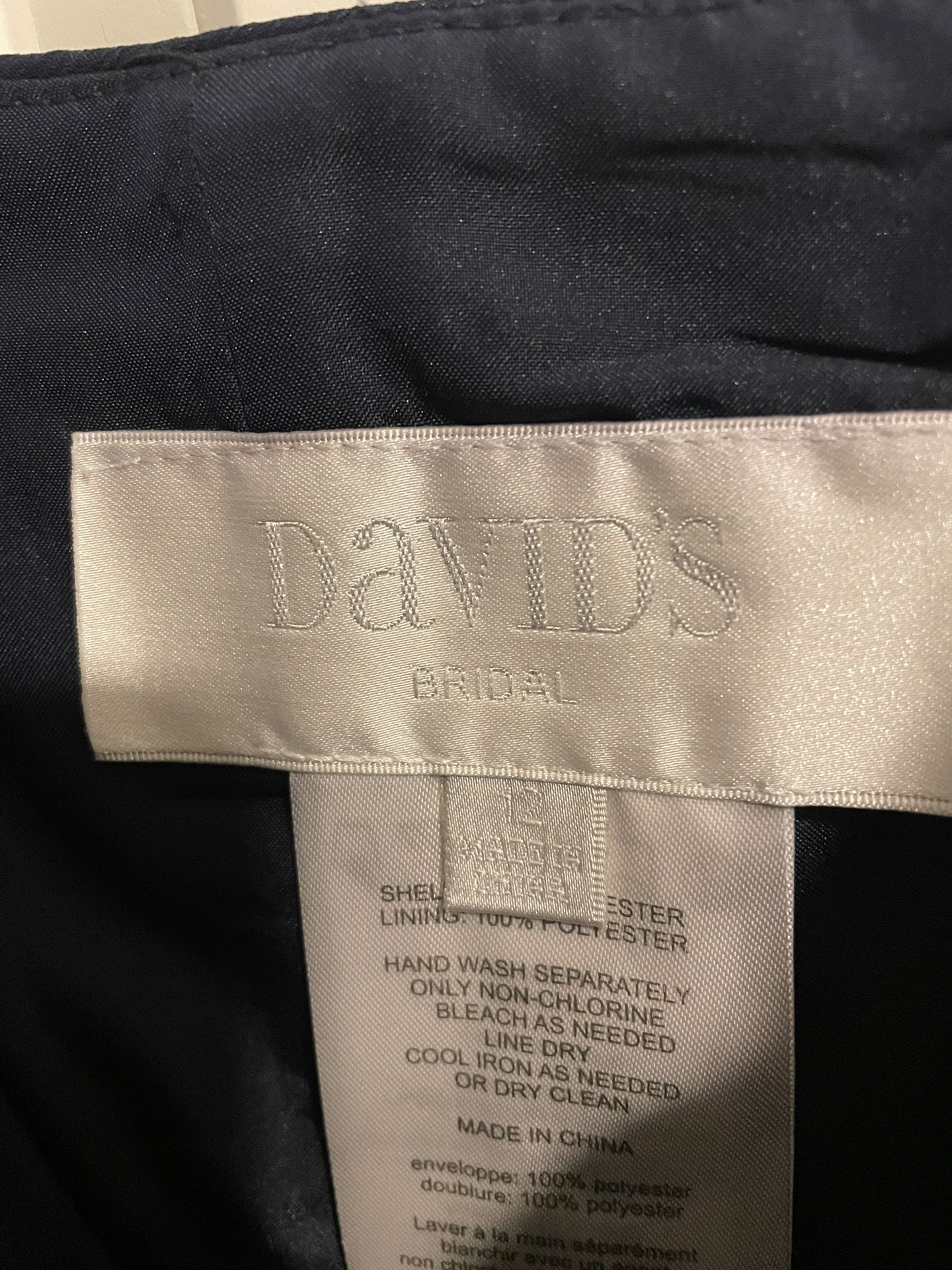 David’s Bridal Size 12 Dress 