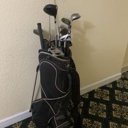Golf Clubs With Bag.