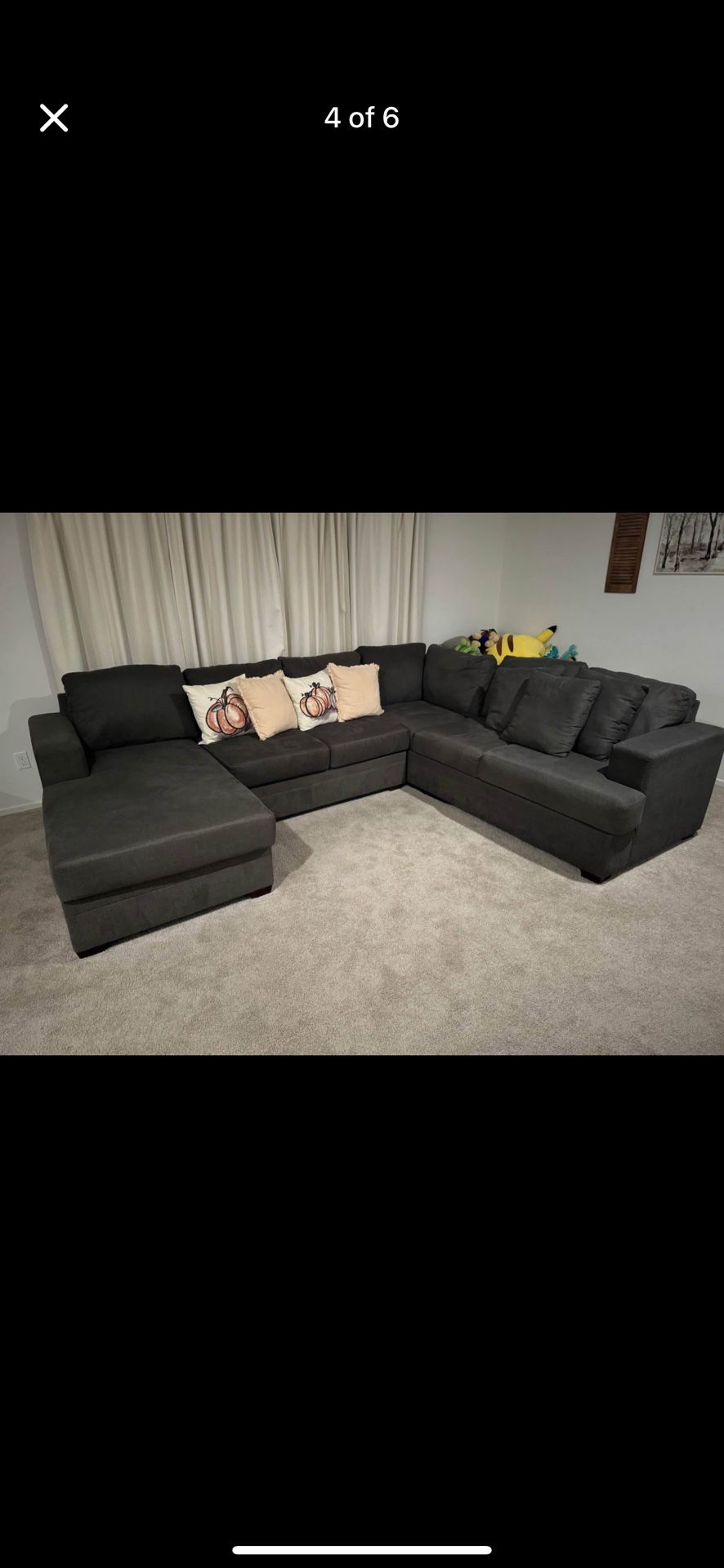 Gray Sectional couch