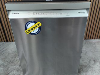 Bosch 100 Series 24 in. Stainless Steel Front Control Smart Built-In Stainless Steel Tub Dishwasher, 48 dBA (SHE41CM5N-D-0232)
