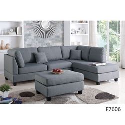 Sectional Sofa + Ottoman