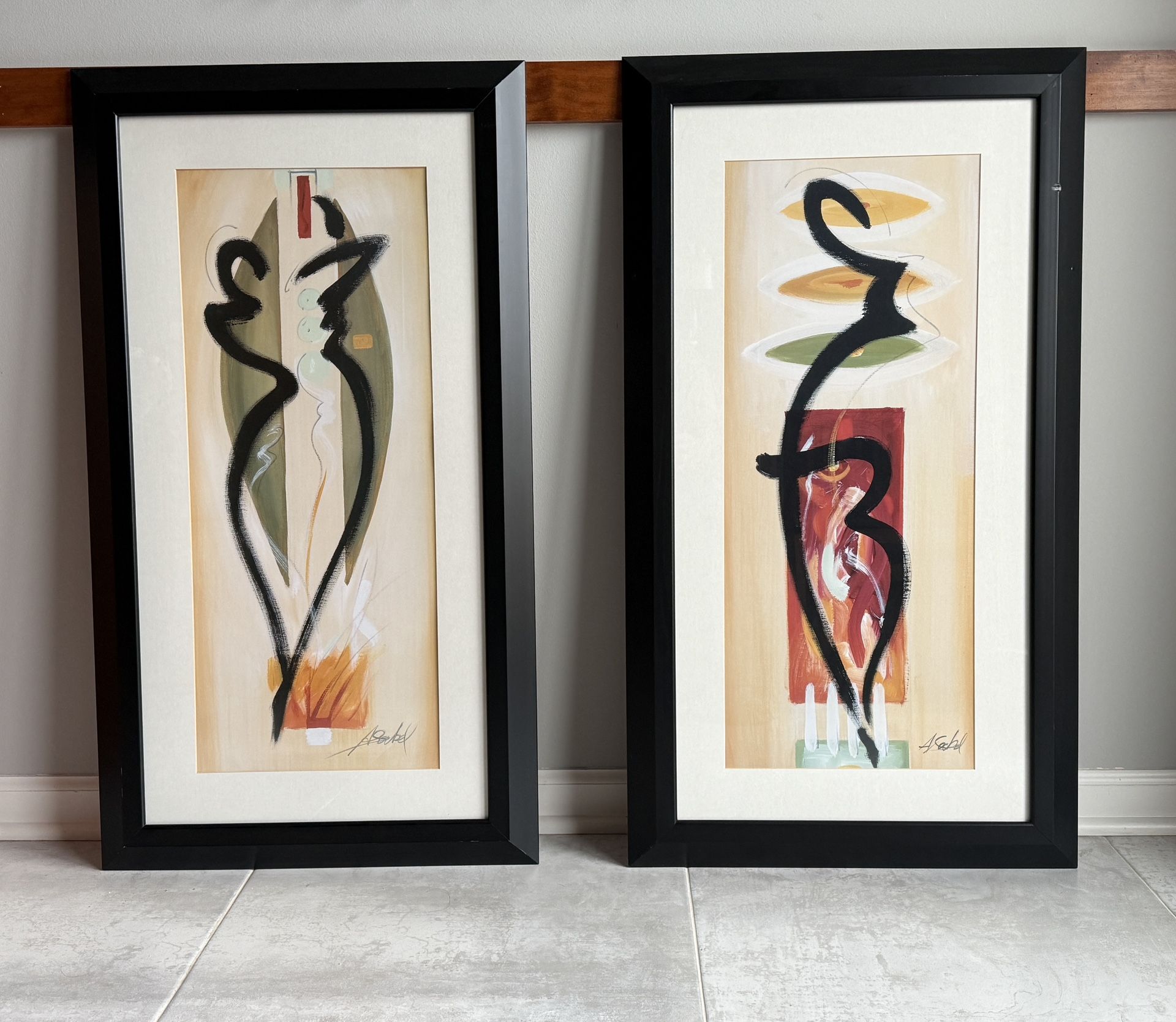 Print of Abstract Painting by Alfred Gockel.