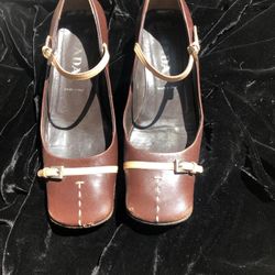 Prada Brown Leather Shoes