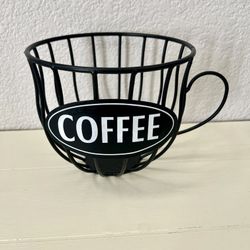 Adorable Coffee POD Metal Mug Holder  In good condition 