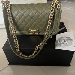 Authentic Chanel Medium Boy Bag 