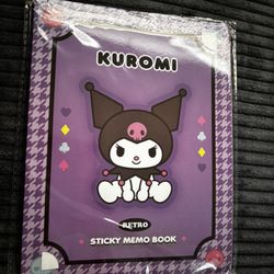Kuromi Sticky Memo Book
