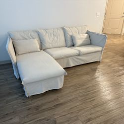 Ikea Sofa with Chaise (BACKSÄLEN)