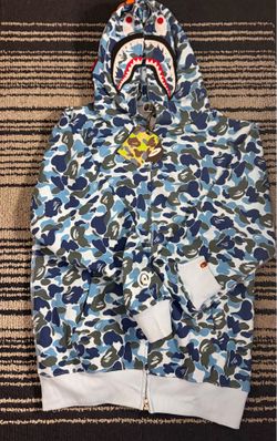 Blue Bape shark sweater XL