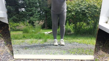 Antique beveled mirror