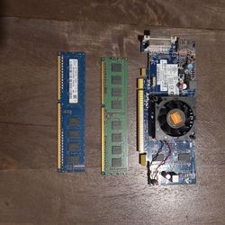 2 X 4gb Sticks Of DDR3 Ram And LOW End Video Card