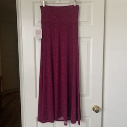 NWT LuLaRoe Purple Maxi Skirt/Strapless Dress, size XS