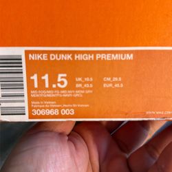 Nike Dunk High Premium
