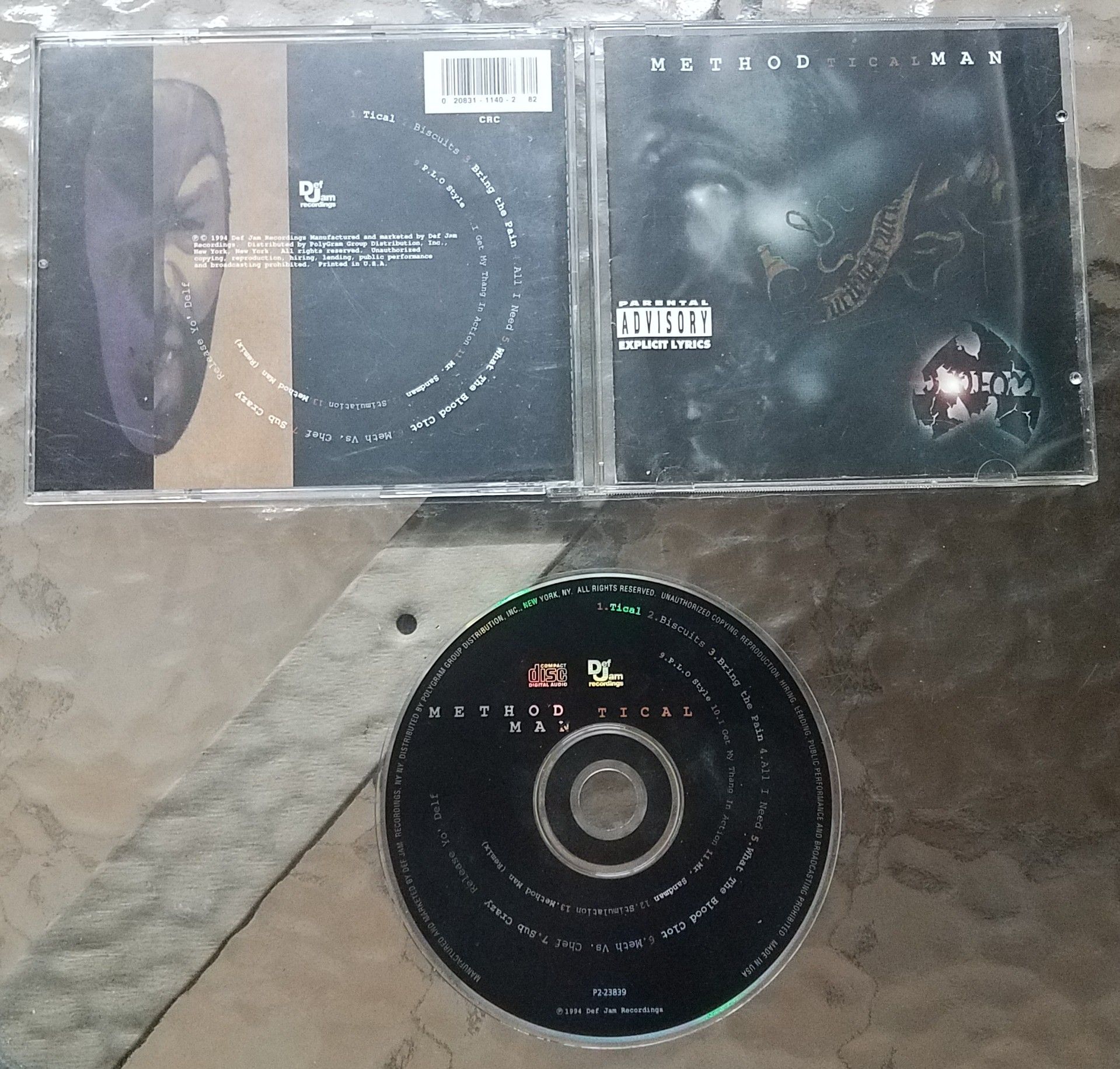 Method Man - 'Tical' CD Album - TESTED - No Skips