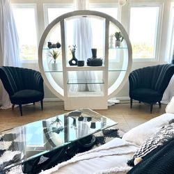 Postmodern Architectural Curio Display Shelf