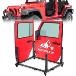 Door Storage Hanger Rack Bracket Holder Compatible With 1(contact info removed) Jeep Gladiator JT & Wrangler J