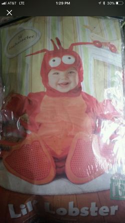 Lobster costume 12 month