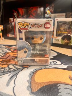 Rei Ayanami Funko Pop with Pop Protector Evangelion