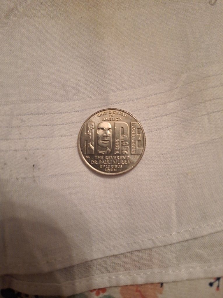 The Reverend Dr,Pauli Murray 2024 25 CENT COIN
