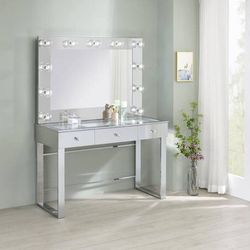 Sleek Mirrored Vanity Desk ONLY $599!Lowest Prices Ever!