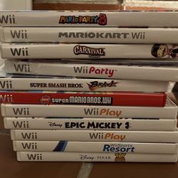 Wii Games— Set  Of 9 Games/ Mario / Sport Resort/ 