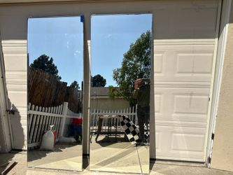 Mirror, closet door doors