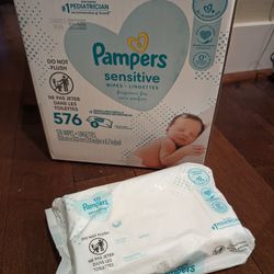 Pampers Sensitive Wipes (7x72, refill packs)