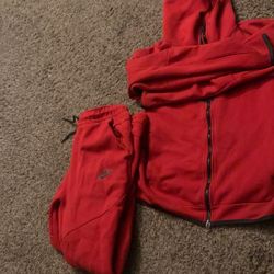 Red Nike Tech Set (xs)