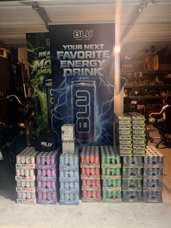 ⚡ BLU Energy Drink – 32 Cases / 24-Pack Cases – Brand New