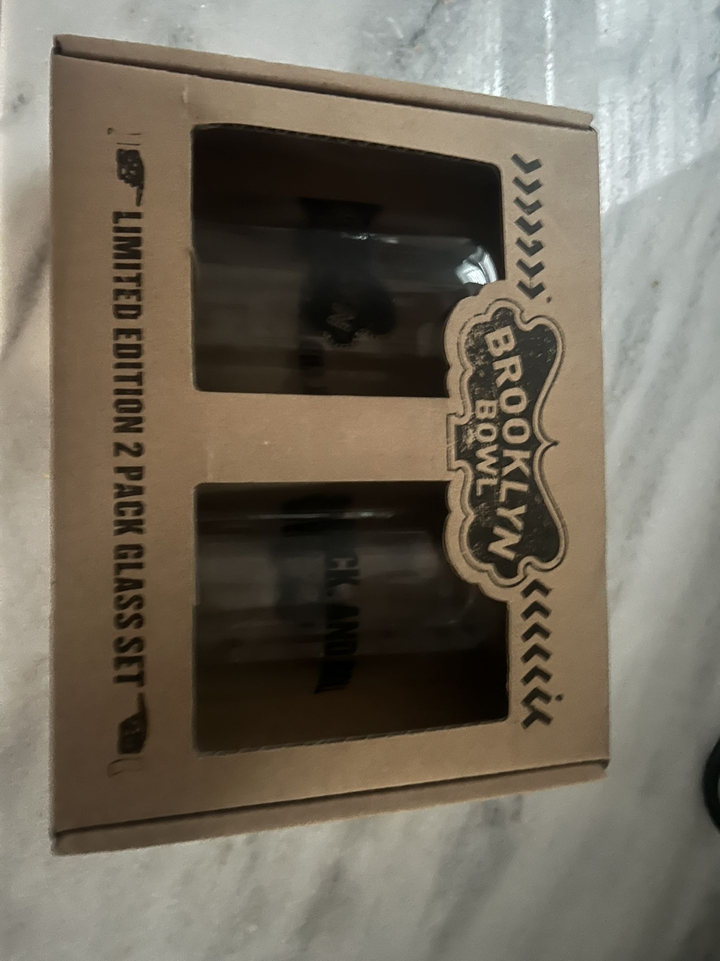 Brooklyn Bowl Glass Wear Set   Brand new still in box!  