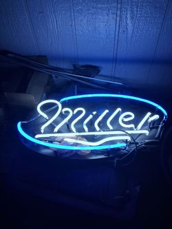 Miller Neon Sign 22" x 12"