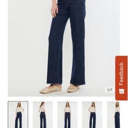 Brand New With Tags Kancan Norie Essentials High Rise Wide Leg Jeans