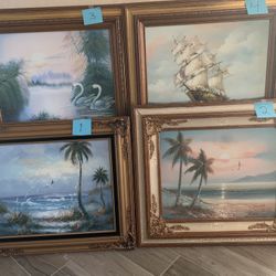 Oil Paints On Canvas 27x24