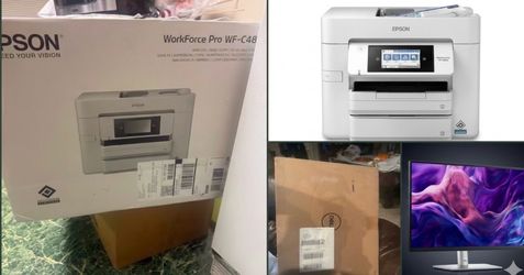 EPSON WORKFORCE PRO-WF-C4810 COLOR &&& DELL MONITOR PRO 24 PLUS 16x10