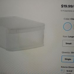 Large Sterilite Drawers 4 Stackable