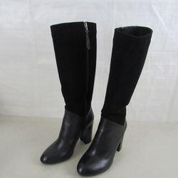 Johnston & Murphy Women's Ivonne Knee High Leather/Suede Boots Sz 7.5M


