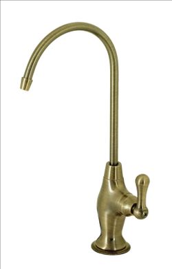 Kingston Brass KSAG3193AL Restoration Reverse Osmosis System Filtration Water Air Gap Faucet, Antique Brass