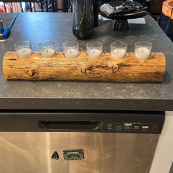 Wooden Candle Holder 